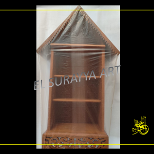 Small Decorative Teak Wood Miniature House (H52xW30xD13.5cm)